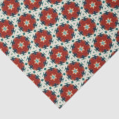 幾何学的パターン（の模様が）あるクリスマススター2 薄葉紙 (詳細)