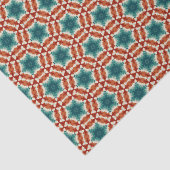 幾何学的パターン（の模様が）あるクリスマススター7 薄葉紙 (詳細)