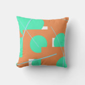 幾何学的パターン（の模様が）ある枕 クッション (正面)