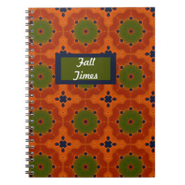 幾何学的パターン(の模様が)ある秋時間 ノートブック