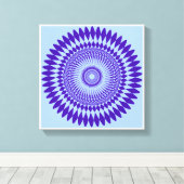 幾何学的パターン キャンバスプリント (インサイチュ (ウッドフロア))