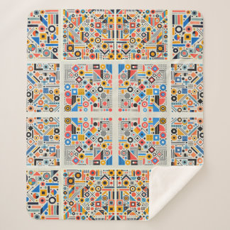 幾何学的パターン シェルパブランケット