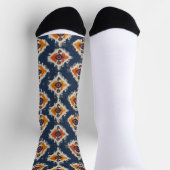 幾何学的パターン ソックス (上部)