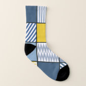 幾何学的パターン ソックス (右外側)
