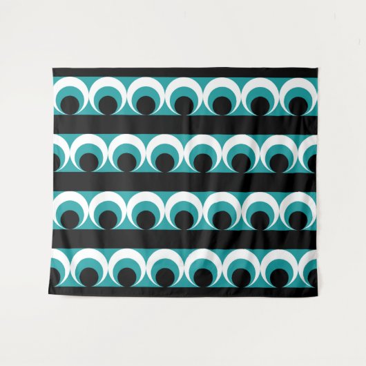 幾何学的パターン タペストリー (正面(横))