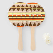 幾何学的パターン ハンドファン (正面&裏面)