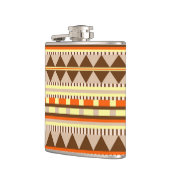 幾何学的パターン フラスク (左)