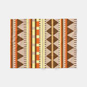 幾何学的パターン フリースブランケット (正面(横))