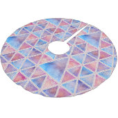 幾何学的パターン ブラッシュドポリエステルツリースカート (アングル)