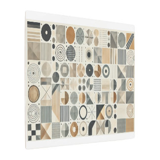 幾何学的パターン メタルプリント