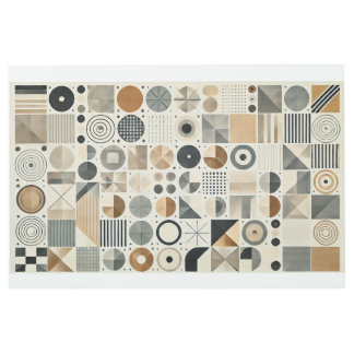 幾何学的パターン メタルプリント