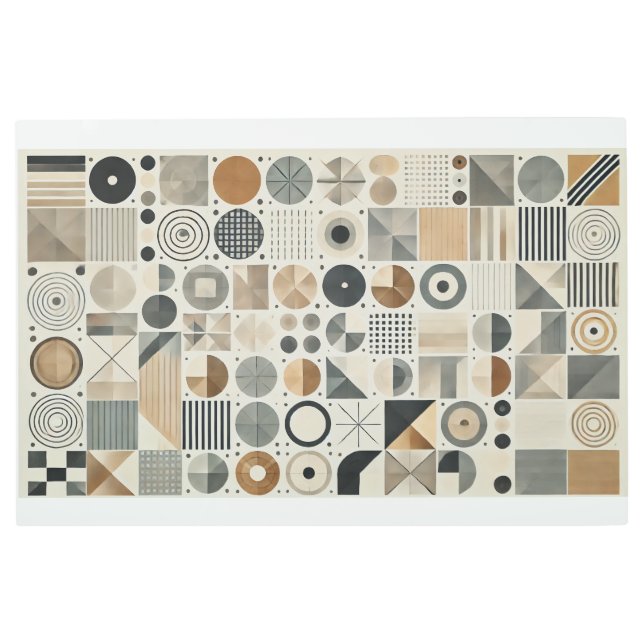 幾何学的パターン メタルプリント (正面)