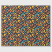 幾何学的パターン ラッピングペーパー (フラット)