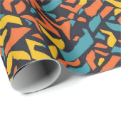 幾何学的パターン ラッピングペーパー (ロールコーナー)