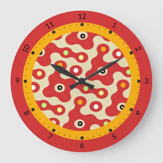 幾何学的パターン ラージ壁時計 (正面)