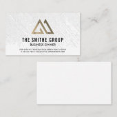 幾何学的パターン | 三角形のロゴ 名刺 (正面/裏面)