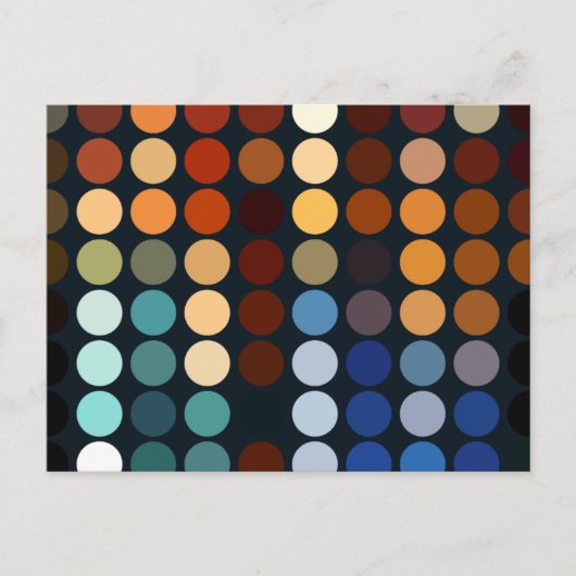 幾何学的パターン | 住所はがきの変更 案内ポストカード (正面)