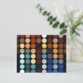 幾何学的パターン | 住所はがきの変更 案内ポストカード (スタンド正面)