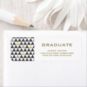 幾何学的パターン |卒業住所 シール (インサイチュ)
