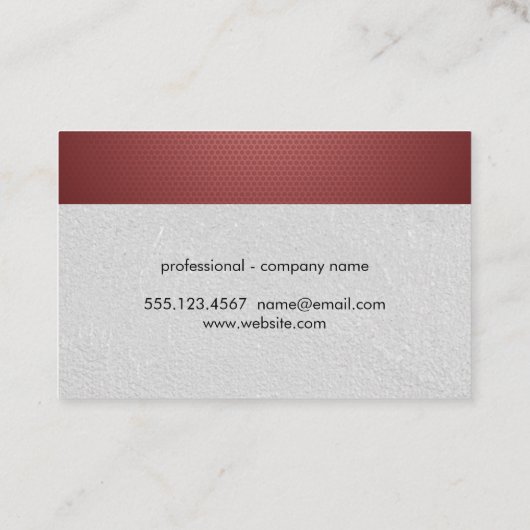 幾何学的パターン 名刺 (裏面)