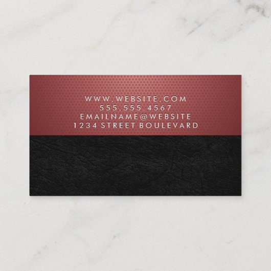 幾何学的パターン 名刺 (裏面)