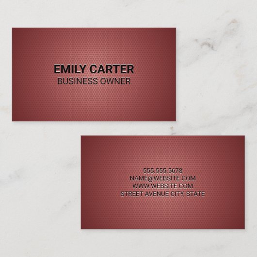 幾何学的パターン 名刺 (正面/裏面)