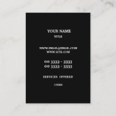 幾何学的パターン 名刺 (裏面)