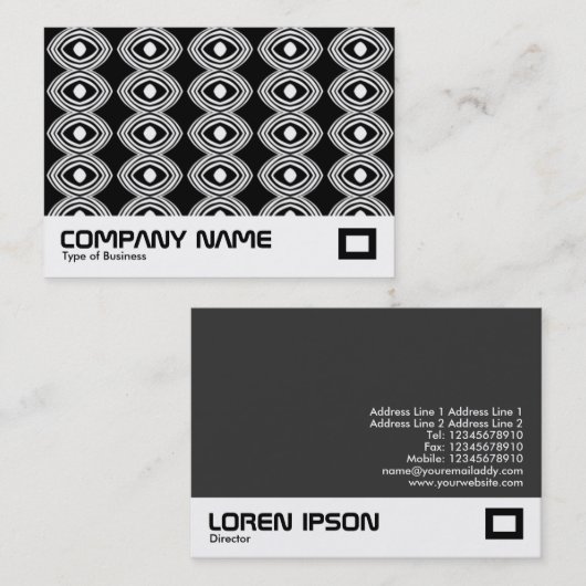 幾何学的パターン 名刺 (正面/裏面)