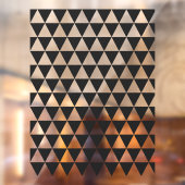 幾何学的パターン | 黒モダンスタイリッシュ色 ウィンドウサイン (シート2)