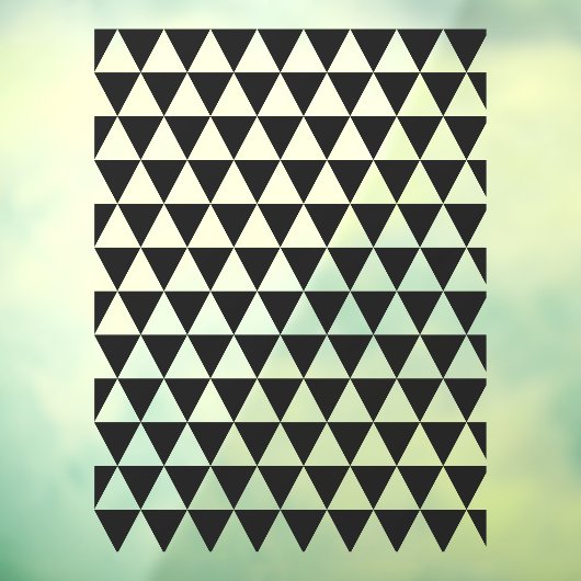 幾何学的パターン | 黒モダンスタイリッシュ色 ウィンドウサイン (シート3)