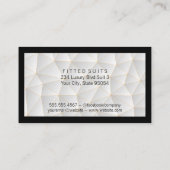 幾何学的パターン |黒縁ど 名刺 (裏面)