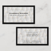 幾何学的パターン |黒縁ど 名刺 (正面/裏面)