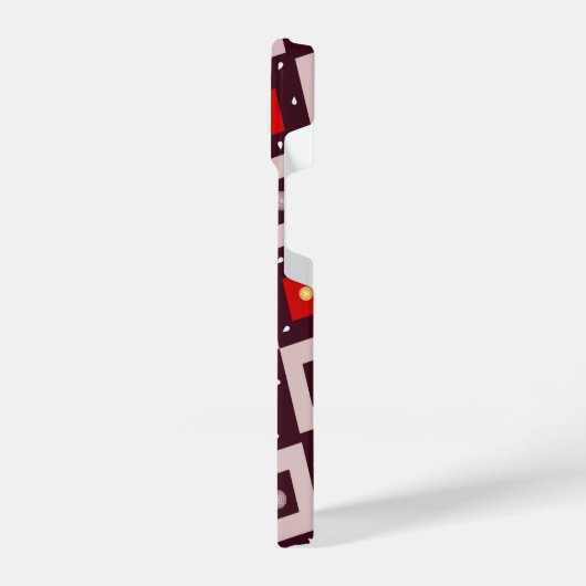 幾何学的パターン iPhoneケース (左側面)