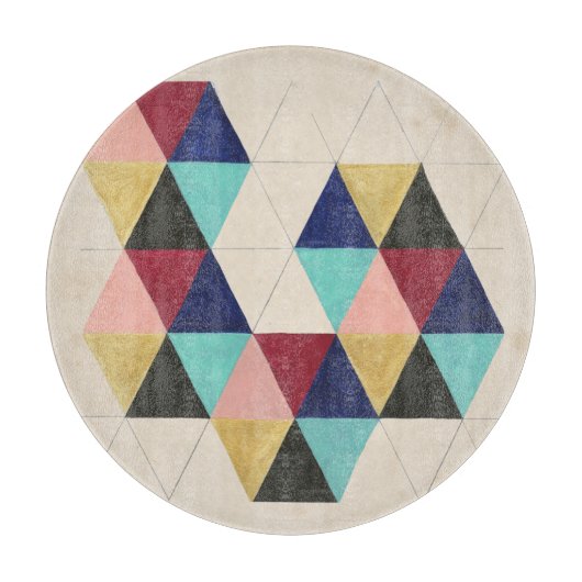 幾何学的パター遊ンIII カッティングボード (正面)