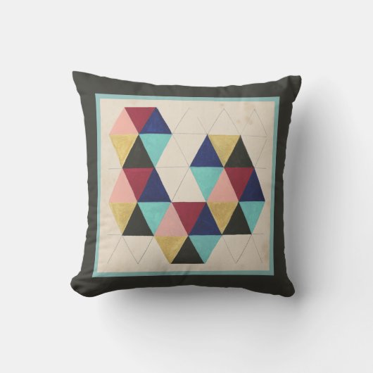 幾何学的パター遊ンIII クッション (正面)