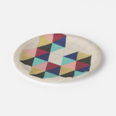 幾何学的パター遊ンIII ペーパープレート (アングル)