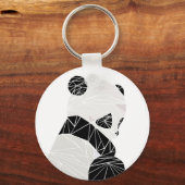 幾何学的パンダ キーホルダー (正面)