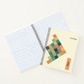 幾何学的パーソナライズされたノートブック – 新学期 ノートブック (内部)