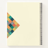 幾何学的パーソナライズされたノートブック – 新学期 ノートブック (裏面)