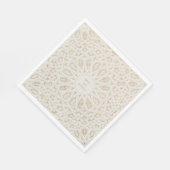 幾何学的パーソナライズされた調和結婚のナプキン スタンダードランチョンナプキン (角)