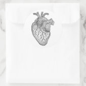 幾何学的ヒトハート ラウンドシール (バッグ)