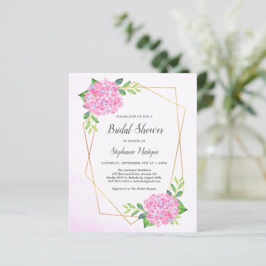 幾何学的ピンクアジサイブライダルシャワー予算 (スタンド正面)