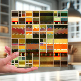 幾何学的ファインアートパターンキッチンバスルーム用タイル タイル