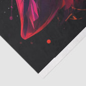 幾何学的ファセットウルフデコページ紙 薄葉紙 (詳細)