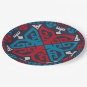 幾何学的ファッションクラシックかわいいトレンディーカラフル ペーパープレート (アングル)