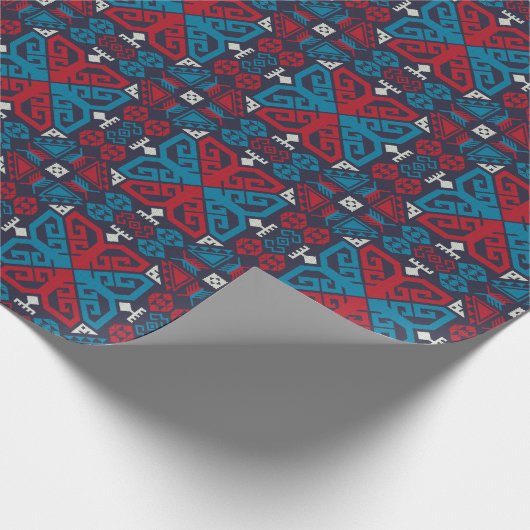 幾何学的ファッションクラシックかわいいトレンディーカラフル ラッピングペーパー (角)