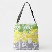 幾何学的ファンキー抽象芸術線虫プライドフラグ クロスボディバッグ (裏面)