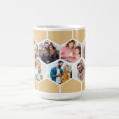 幾何学的フォトコラージュ9写真15oz コーヒーマグカップ (中央)