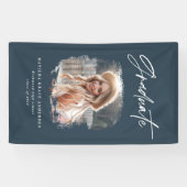 幾何学的フォトタイポグラフィ卒業パーティーの装飾 横断幕 (横)