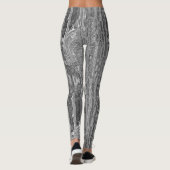 幾何学的フラクタルパターン レギンス (裏面)